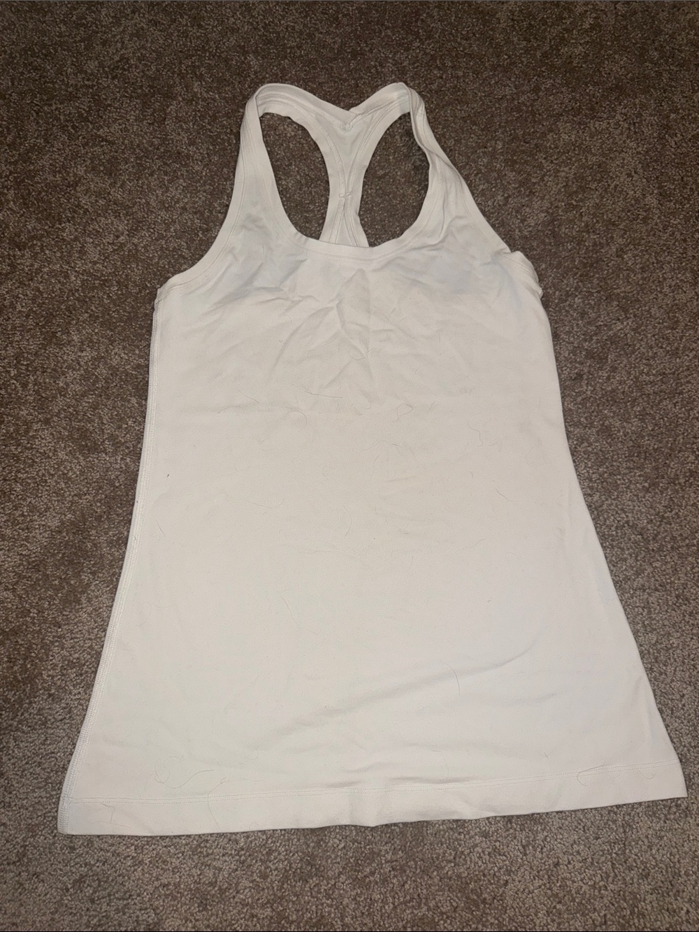 Lululemon Cool Racerback Tank Top - White. B8
